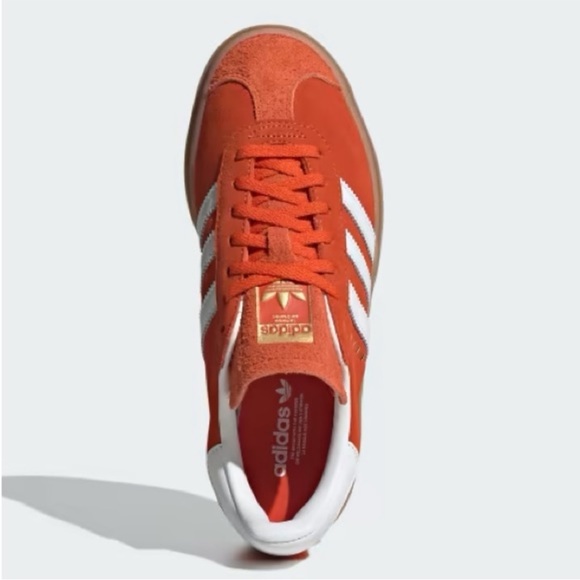 adidas Gazelle Bold Collegiate Orange Gum Sole - Picture 6 of 10